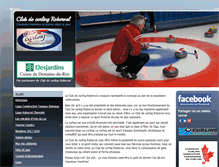 Tablet Screenshot of clubcurlingroberval.com